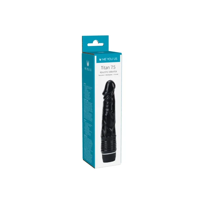 Vibrators Me You Us Me You Us Titan 75 Realistic Vibrator Black