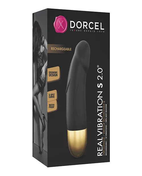 Vibrators Open Desires Dorcel Real Vibration S 6 Rechargeable Vibrator 20 Gold