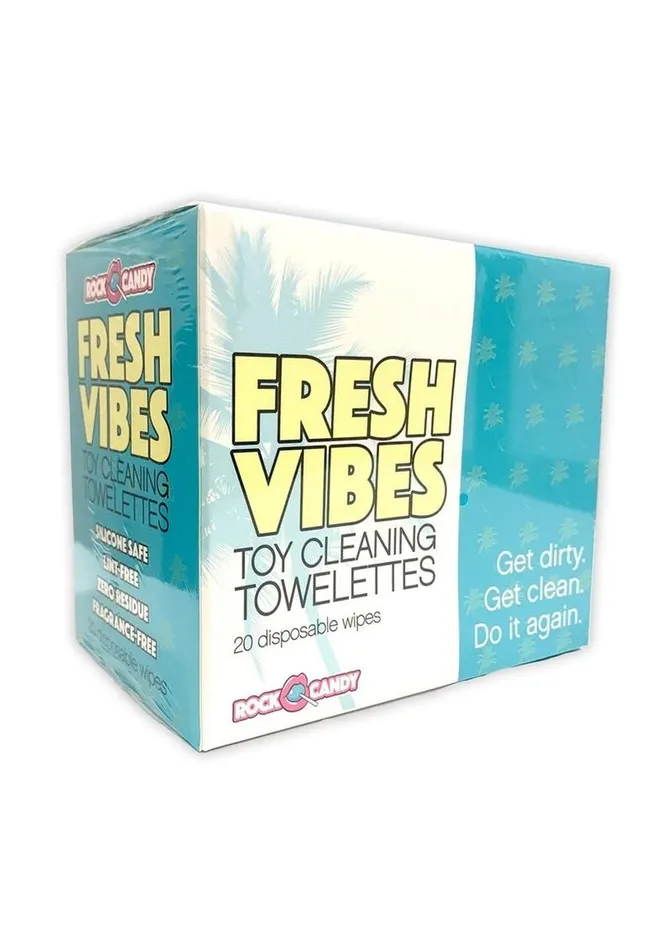 Vibrators Rock Candy Toys Rock Candy Fresh Vibes Toy Cleaning Wipes