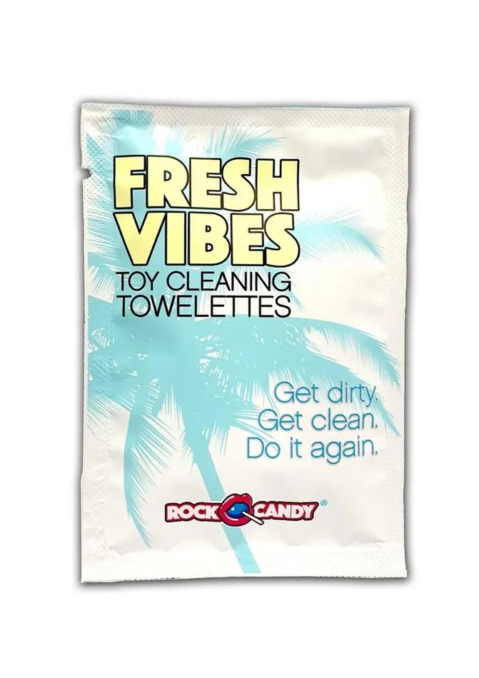 Vibrators Rock Candy Toys Rock Candy Fresh Vibes Toy Cleaning Wipes