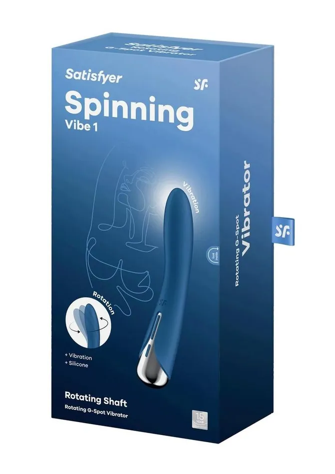 Vibrators Satisfyer Satisfyer Spinning Vibe 1 Rechargeable Silicone Rotating GSpot Vibrator Vibrators Satisfyer Satisfyer Spinning Vibe 1 Rechargeable Silicone Rotating GSpot Vibrator