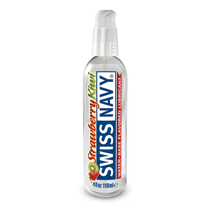 Vibrators Swiss Navy Swiss Navy Flavoured Water Based Lube Strawberry Kiwi 4oz Vibrators Swiss Navy Swiss Navy Flavoured Water Based Lube Strawberry Kiwi 4oz