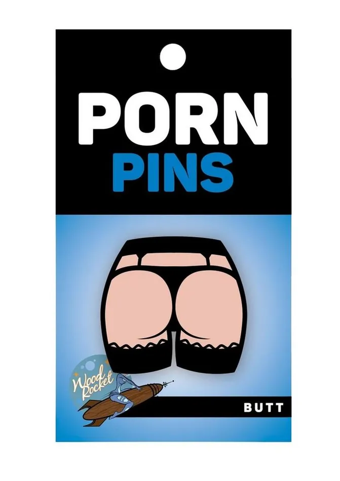 WoodRocket Anal Butt Enamel Pin
