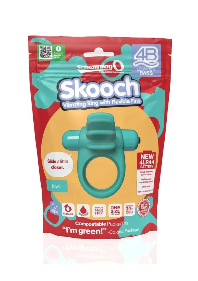 4b Skooch Vibrating Cock Ring with Clitoral Stimulator Screaming O Couples