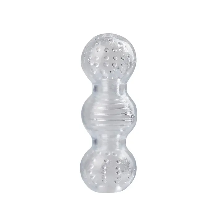 ADLTOYFUN Male Sex Toys 57 Clear 3Ball Male Masturbator