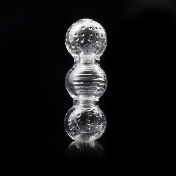 ADLTOYFUN Male Sex Toys 57 Clear 3Ball Male Masturbator