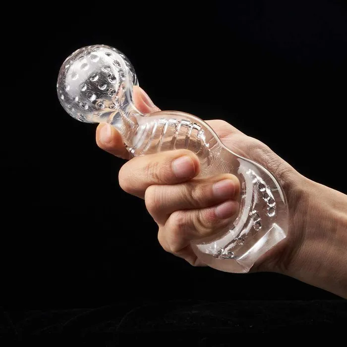 ADLTOYFUN Male Sex Toys 57 Clear 3Ball Male Masturbator