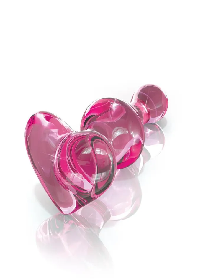 Anal Icicles Icicles No 75 Beaded Heart Shaped Glass Anal Plug Anal Icicles Icicles No 75 Beaded Heart Shaped Glass Anal Plug