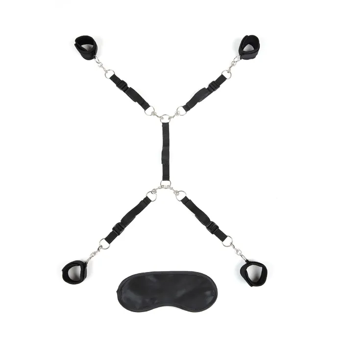 Anal Lux Fetish Lux Fetish Bed Spreader 7PIece Set Black