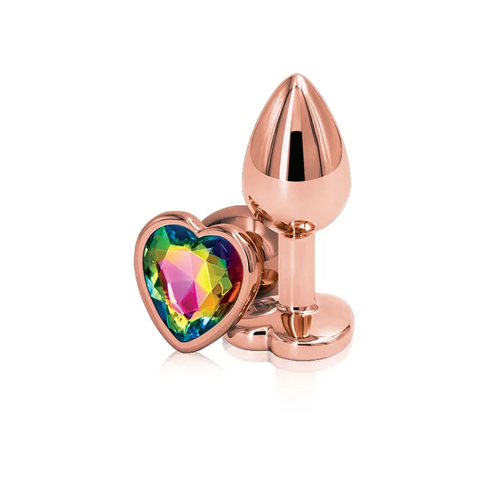 Anal nsnovelties Rear Assets Rose Gold Heart Small Rainbow Anal nsnovelties Rear Assets Rose Gold Heart Small Rainbow