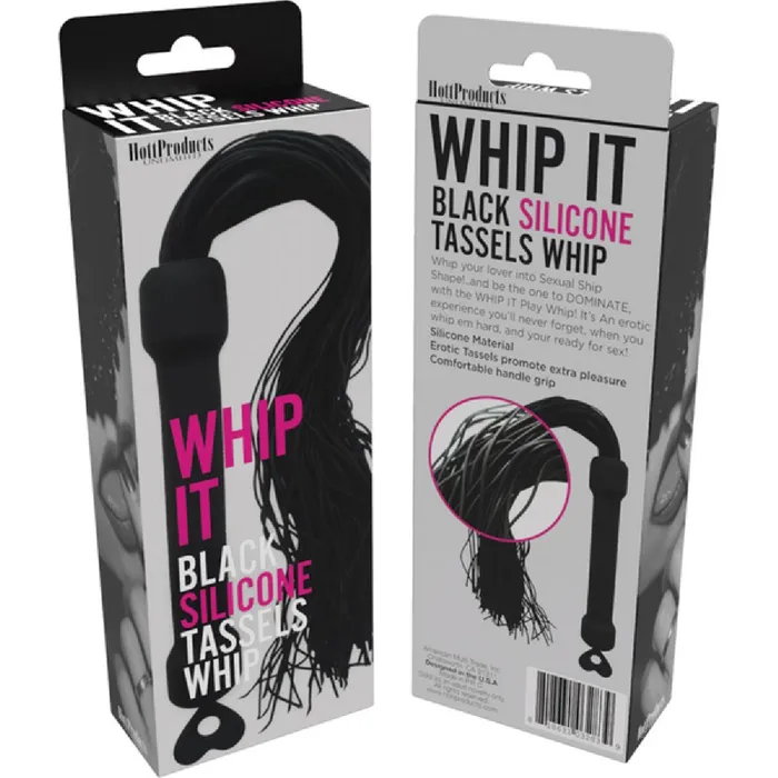 Anal Whip It Black Tassel Whip Black Hott Products Unlimited