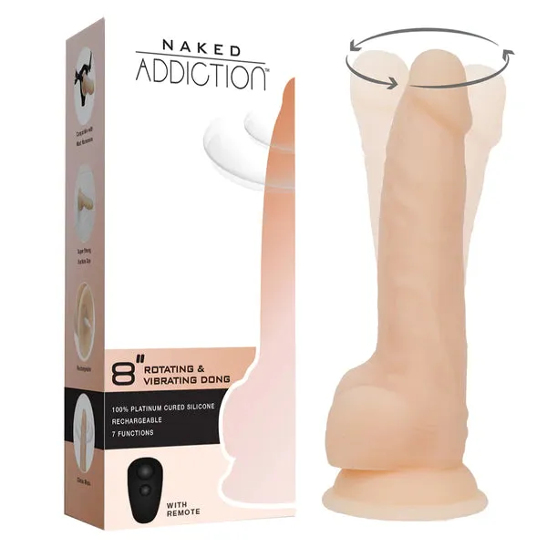BMS Factory Dildos Naked Addiction Rotating and Vibrating Dildo 8