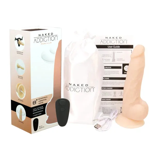 BMS Factory Dildos Naked Addiction Rotating and Vibrating Dildo 8