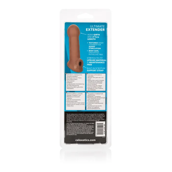 CalExotics Vibrators Ultimate Extender Brown CalExotics Vibrators Ultimate Extender Brown