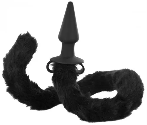 Cat Tail Silicone Anal Plug XR Brands Tailz Male Sex Toys Cat Tail Silicone Anal Plug XR Brands Tailz Male Sex Toys