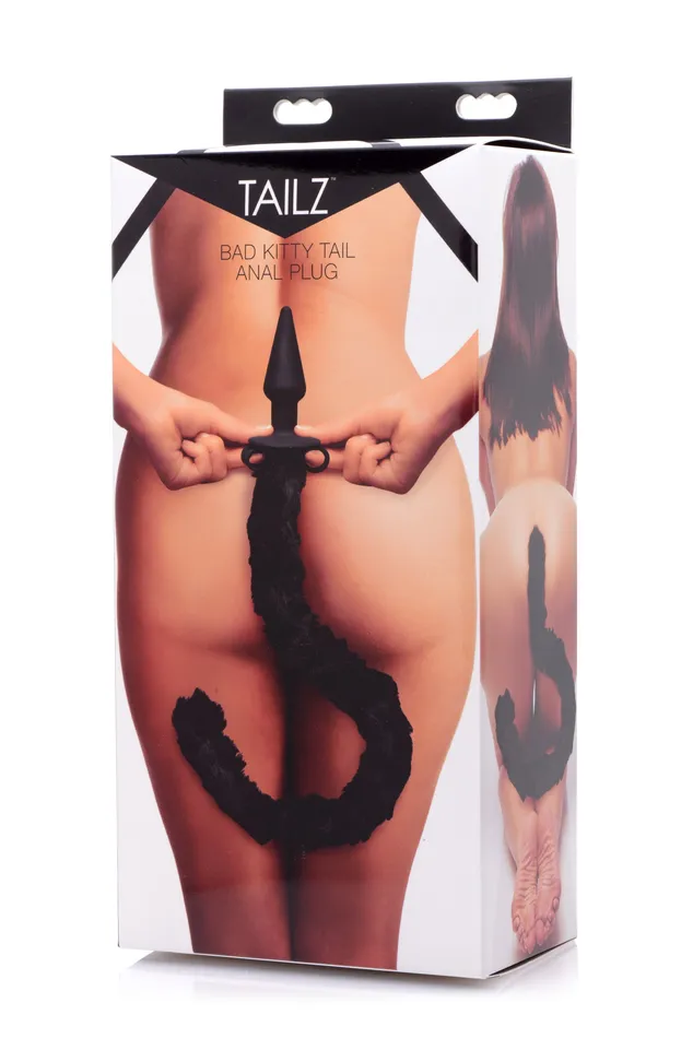 Cat Tail Silicone Anal Plug XR Brands Tailz Male Sex Toys Cat Tail Silicone Anal Plug XR Brands Tailz Male Sex Toys