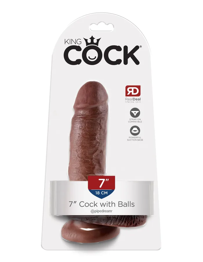 Dildos King Cock 7Inch Cock Brown Pipedream Dildos King Cock 7Inch Cock Brown Pipedream