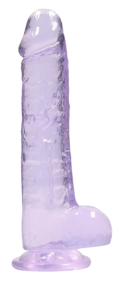 Dildos Shots RealRock 8 Inch Realistic Dildo With Balls Purple Dildos Shots RealRock 8 Inch Realistic Dildo With Balls Purple