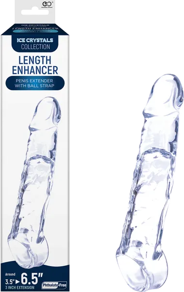 Excellent Power Dildos Length Enhancer 65 Clear