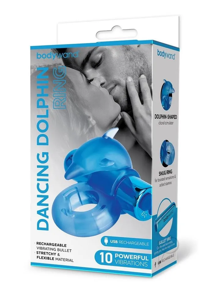 Female Sex Toys Bodywand Bodywand Rechargeable Silicone Dancing Dolphin Ring