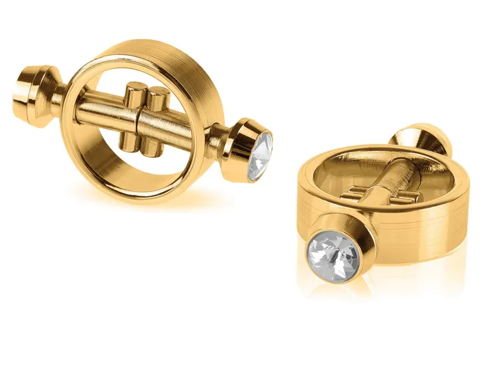 Female Sex Toys Pipedream Fetish Fantasy Gold Magnetic Clamps Gold