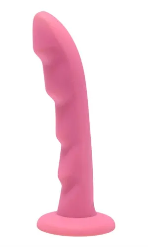 Female Sex Toys XR Brands Strap U Ripples Silicone Dildo Strap on Compatible Pink Female Sex Toys XR Brands Strap U Ripples Silicone Dildo Strap on Compatible Pink