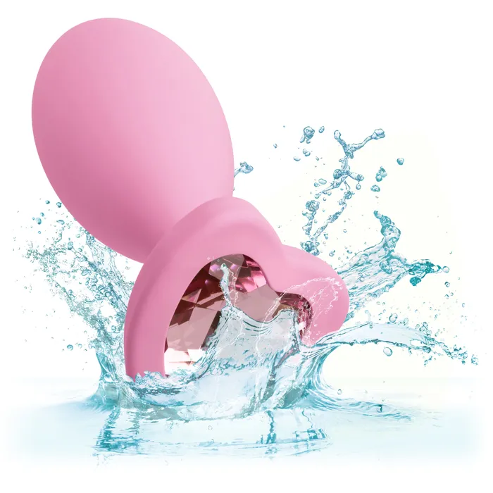 First Time Crystal Booty Duo Pink CalExotics Vibrators First Time Crystal Booty Duo Pink CalExotics Vibrators