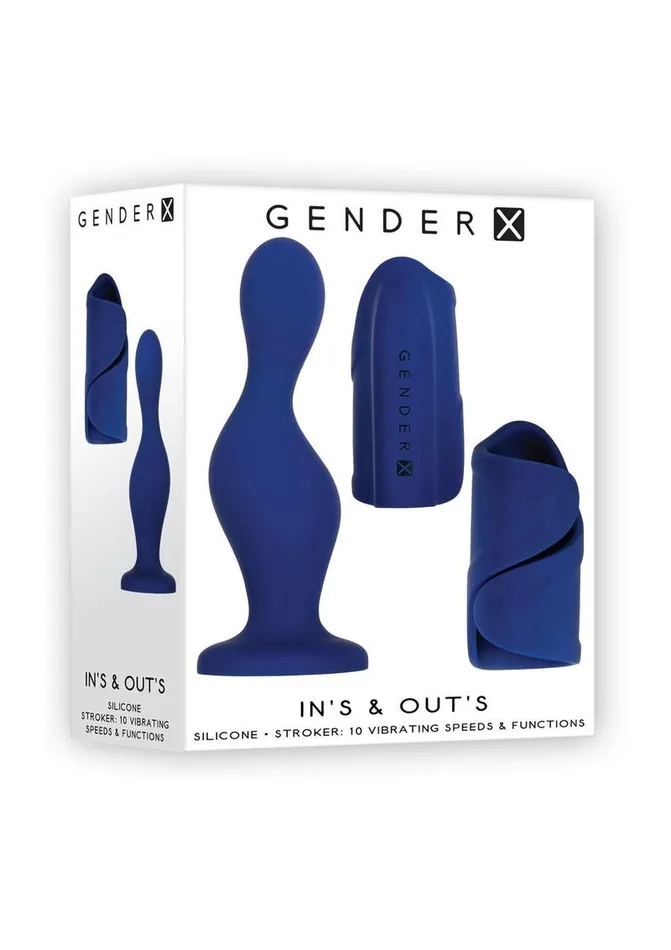 Gender X Ins and Outs Rechargeable Silicone Dildo and Stroker Gender X Dildos
