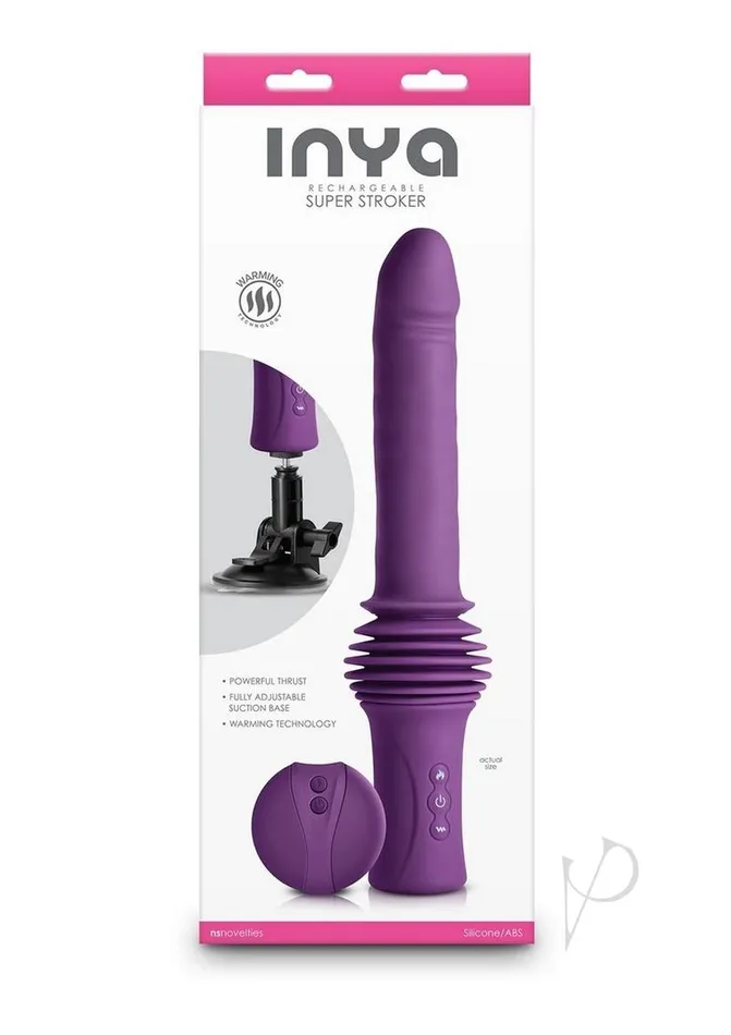 Inya Female Sex Toys Inya Super Stroker Rechargeable Silicone Thrusing Vibrator