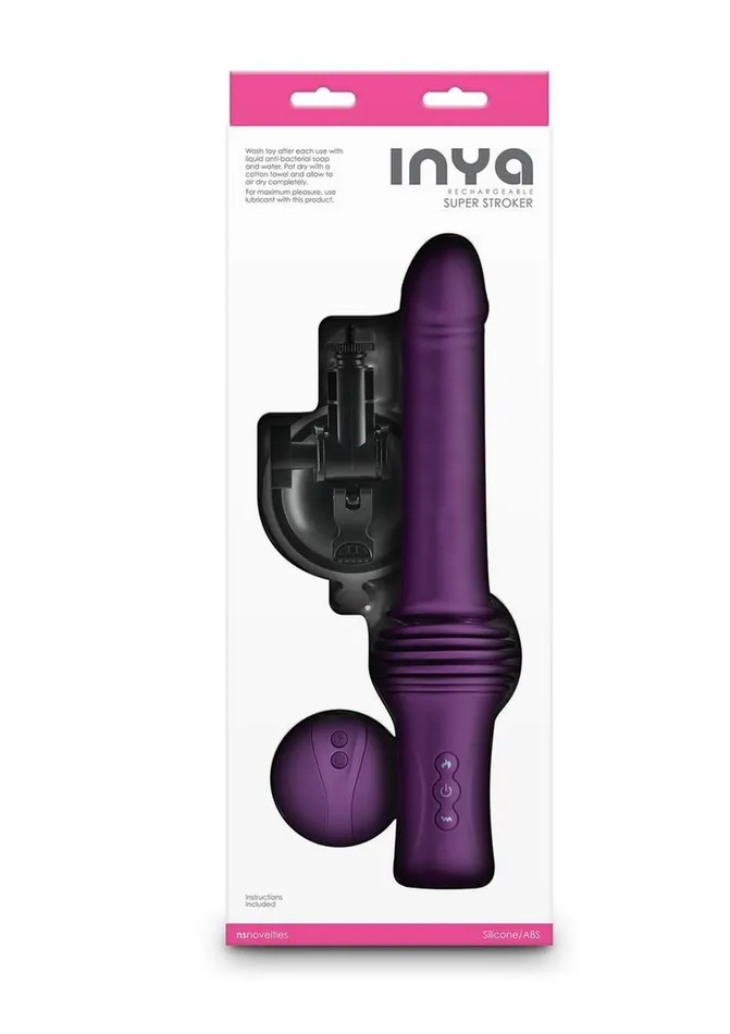 Inya Female Sex Toys Inya Super Stroker Rechargeable Silicone Thrusing Vibrator