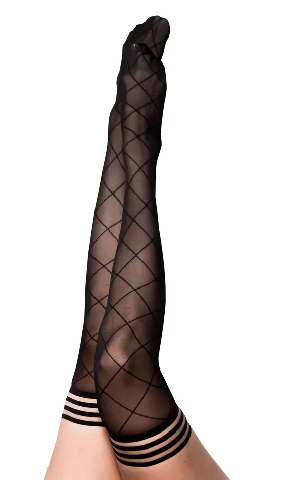 Kixies Anal Anna Diamond Thigh High Size a Black