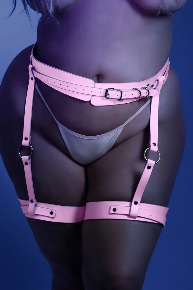Leg Harness One Size Light Pink Fantasy Lingerie Vibrators Leg Harness One Size Light Pink Fantasy Lingerie Vibrators