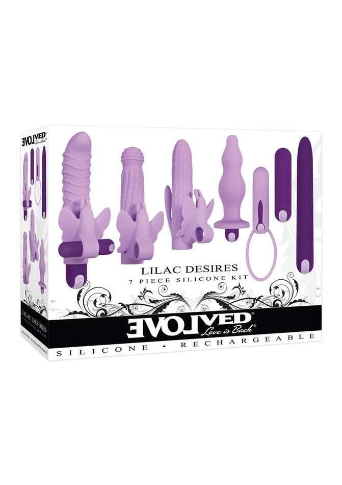 Lilac Desires Silicone Rechargeable Butterfly Kit Evolved Female Sex Toys