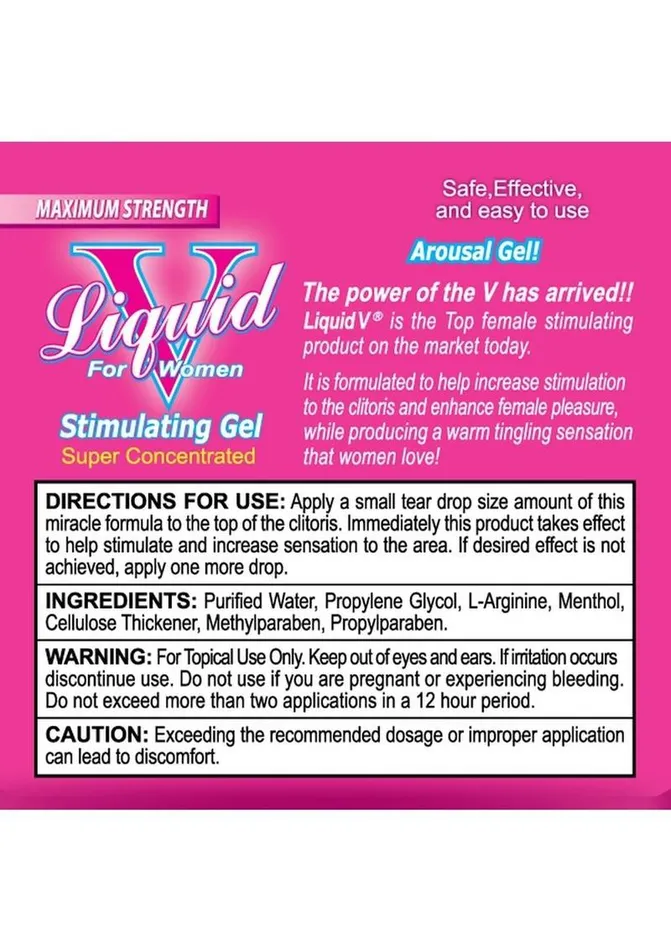 Liquid V Liquid V Stimulating Gel For Women Enhancers Liquid V Liquid V Stimulating Gel For Women Enhancers