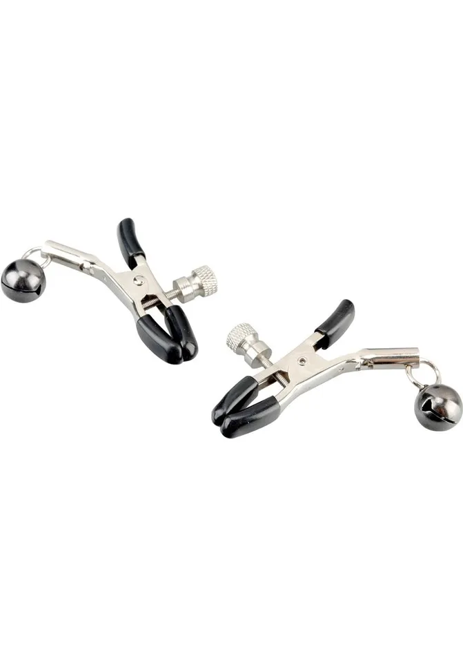 Lux Fetish Bell Nipple Clips Lux Fetish Female Sex Toys