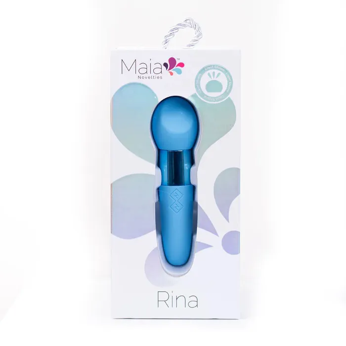 Maia Toys Vibrators Rina Rechargeable Dual Motor Silicone 15 Function Vibrator Blue Maia Toys Vibrators Rina Rechargeable Dual Motor Silicone 15 Function Vibrator Blue