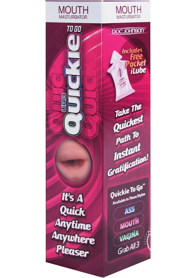 Male Sex Toys Doc Johnson Quickie to Go Ultraskyn Masturbator Mouth