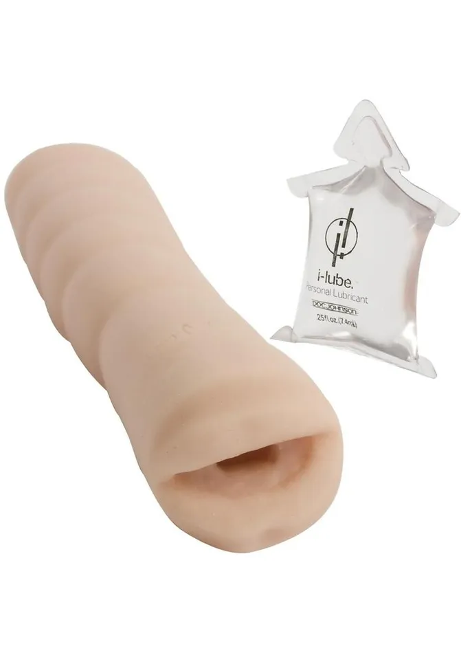 Male Sex Toys Doc Johnson Quickie to Go Ultraskyn Masturbator Mouth