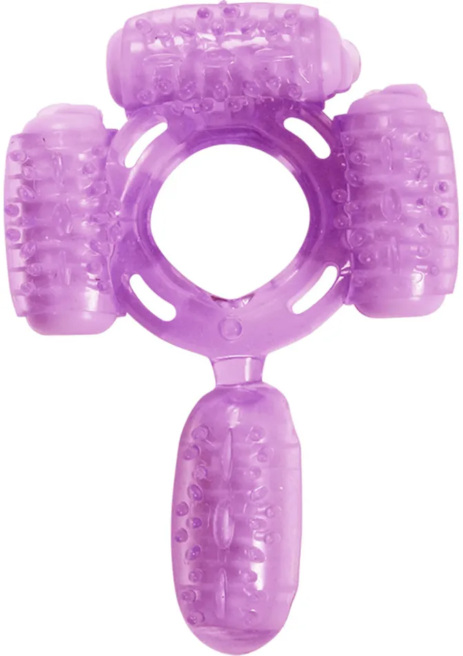 Male Sex Toys Hott Products Humm Dinger Super Quad Vibrating Cock Ring