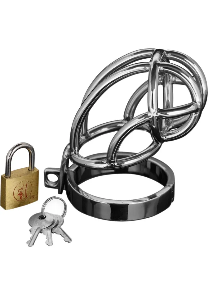 Male Sex Toys Master Series Master Series Captus Locking Chastity Cage
