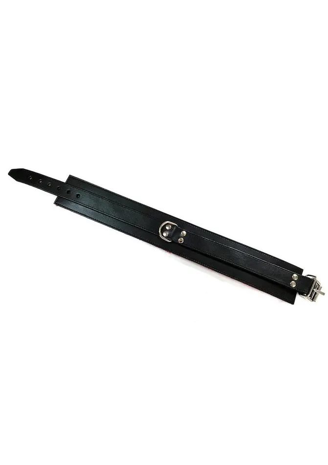 Male Sex Toys Rouge Rouge Leather Collar with Faux Fur Lining Male Sex Toys Rouge Rouge Leather Collar with Faux Fur Lining