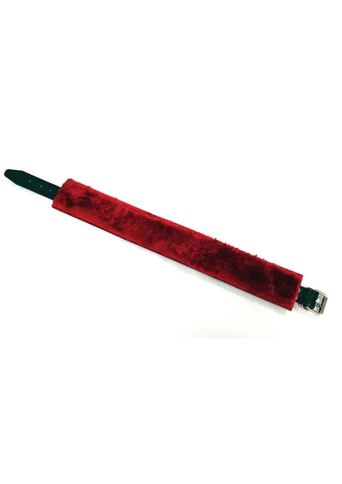 Male Sex Toys Rouge Rouge Leather Collar with Faux Fur Lining Male Sex Toys Rouge Rouge Leather Collar with Faux Fur Lining