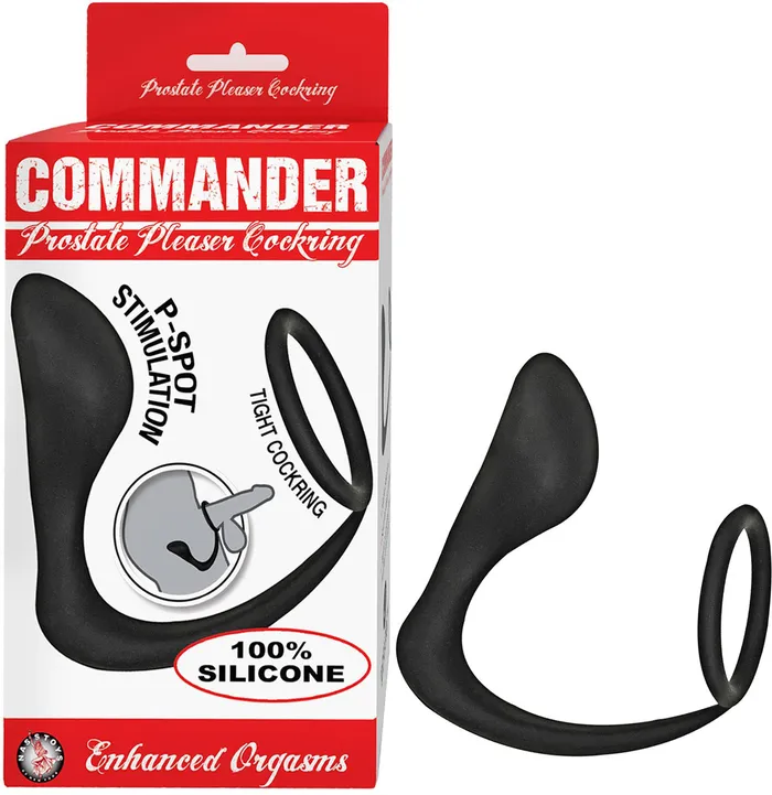 Nasstoys Commander Prostate Pleaser Cockring Black Anal