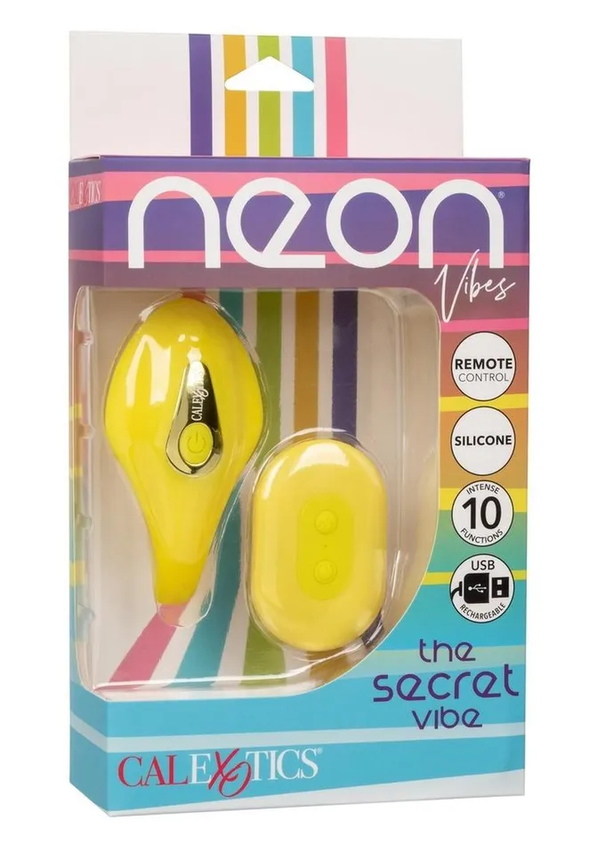Neon Vibes Female Sex Toys Neon Vibes The Secret Vibe Rechargeable Silicone Vibrator with Remote Control