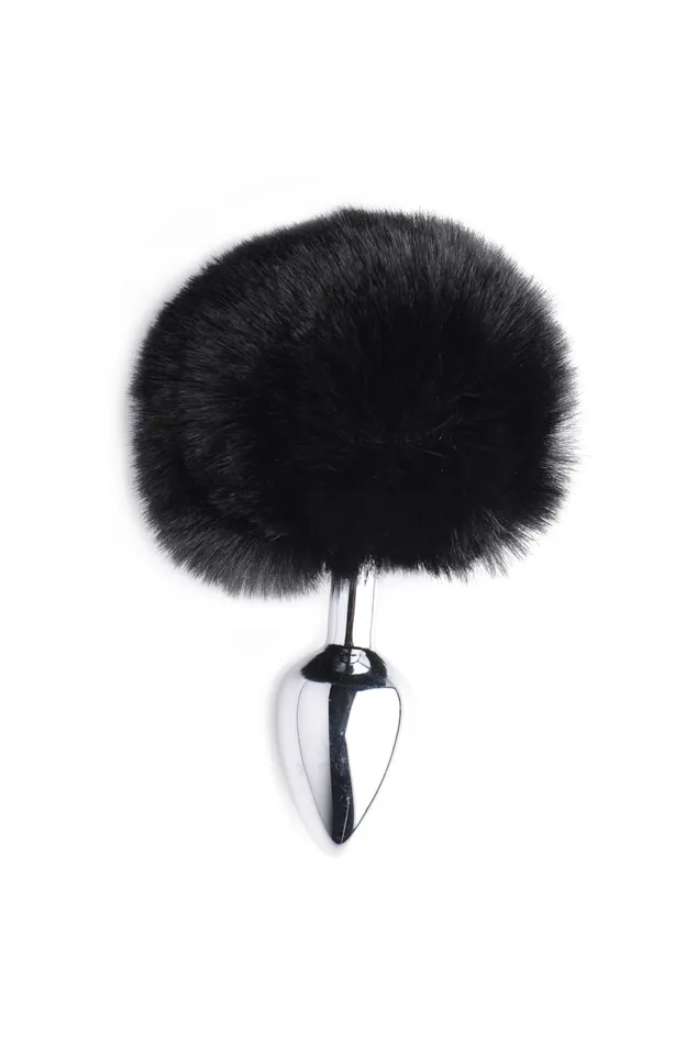 Onyx Bunny Tail Anal Plug XR Brands Tailz Male Sex Toys