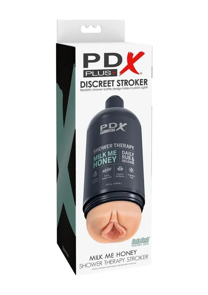 Pdx Plus Shower Therapy Milk Me Honey Discreet Stroker PDX Plus Male Sex Toys