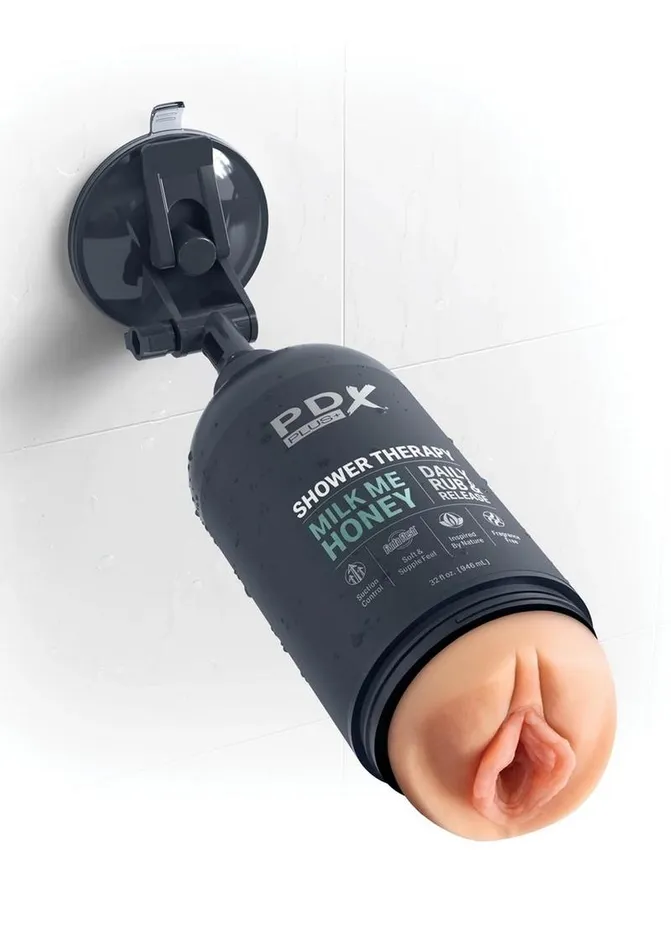 Pdx Plus Shower Therapy Milk Me Honey Discreet Stroker PDX Plus Male Sex Toys