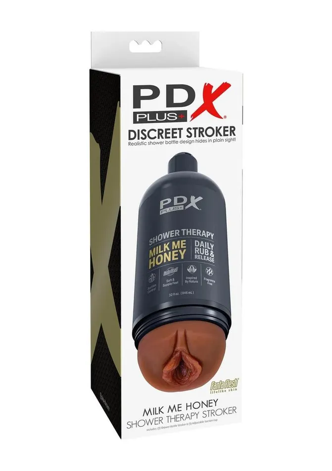 Pdx Plus Shower Therapy Milk Me Honey Discreet Stroker PDX Plus Male Sex Toys