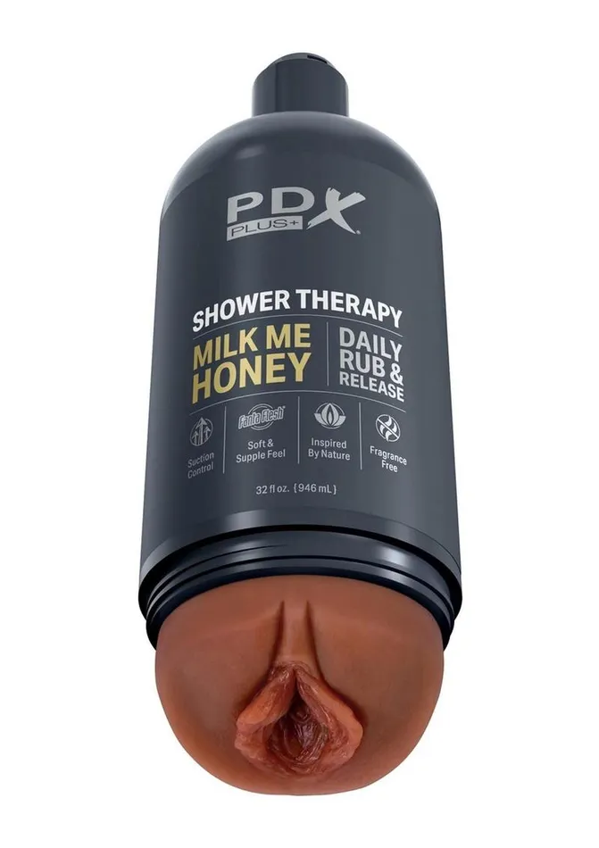 Pdx Plus Shower Therapy Milk Me Honey Discreet Stroker PDX Plus Male Sex Toys