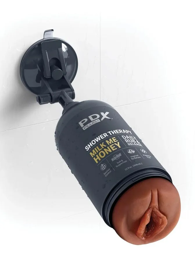 Pdx Plus Shower Therapy Milk Me Honey Discreet Stroker PDX Plus Male Sex Toys